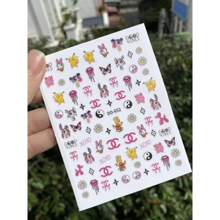 Sticker dán móng tay các THƯƠNG HIỆU nổi tiếng 2