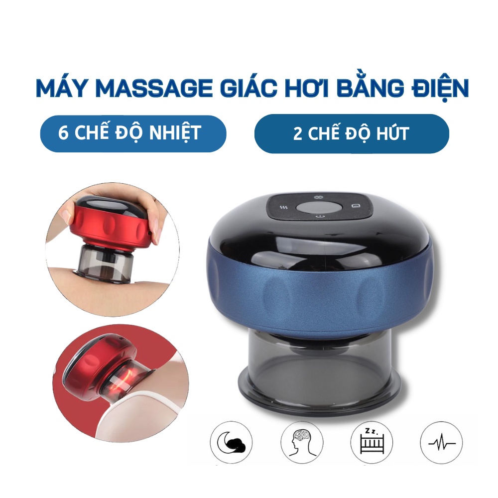 Thiết bị giác hơi điện Máy massage giúp giảm đau, mệt mỏi, lưu thông khí huyết