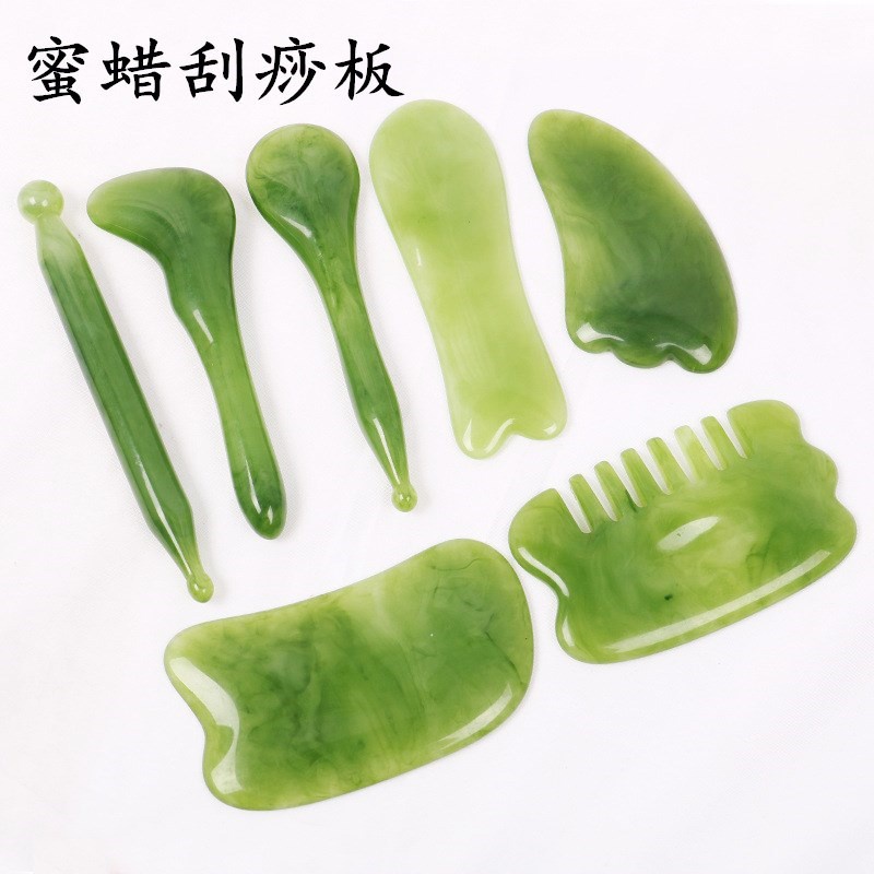 Set 6 Dụng Cụ Cạo Lông Cơ Thể Bằng Nhựa Resin Màu Xanh Lá