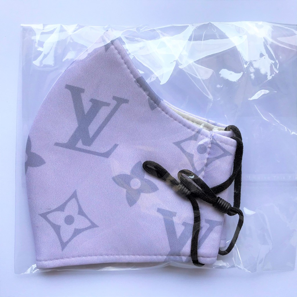 KHẨU TRANG VẢI - LV Cao cấp - Có nút tăng giảm dây đeo.