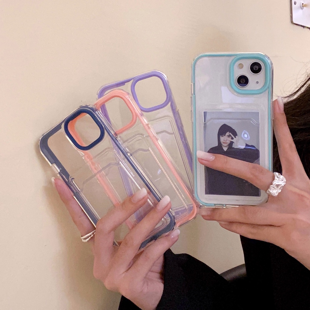 Ốp Điện Thoại Silicon Siêu Mỏng 3 Trong 1 Cho iPhone 14 13 Pro Max 12 Pro Max 12 Mini 11 Pro Max XS Max XR SE 2020 i6 6s 7 8 Plus