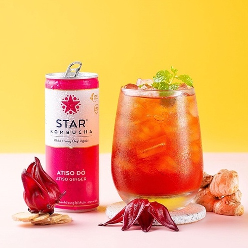 Combo 2 Thùng 12 Lon Trà Star Kombucha mix vị