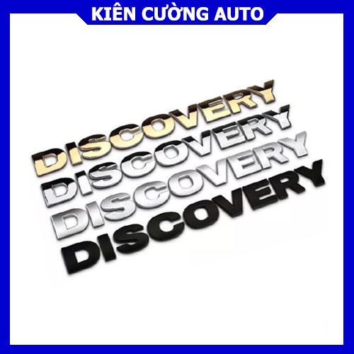 Tem DISCOVERY chữ nổi mạ Crom