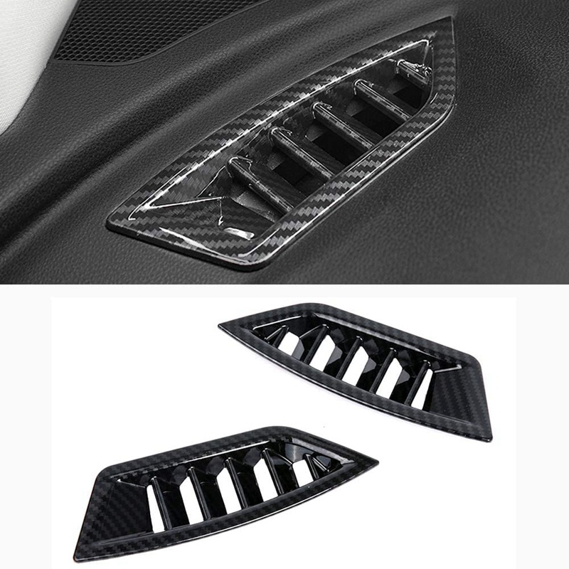 Set 6 Khung Trang Trí Lỗ Thông Gió Xe Hơi Subaru XV Crosstrek Impreza 2018-2021 Bằng Sợi Carbon