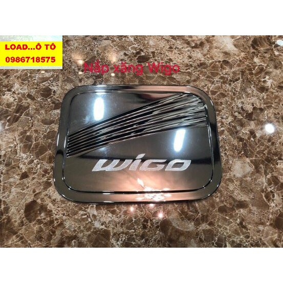 Ốp Nắp Bình Xăng Xe Toyota WIGO Mạ Crom Sáng Bóng Cao Cấp
