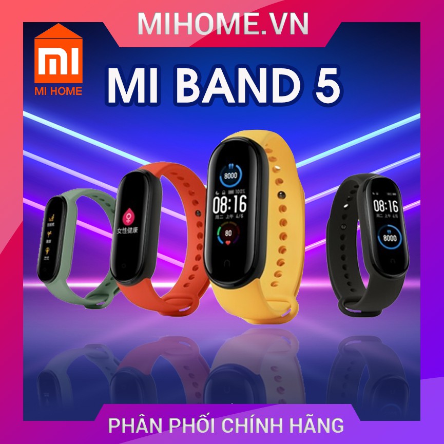 Đồng Hồ Xiaomi Mi Band 5 - Hàng Chính Hãng Mi Home