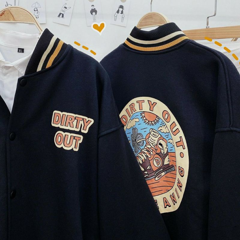 Áo Khoác Bomber DirtyOut Nam Nữ Unisex Form Rộng Phong Cách Ulzzang - Sayhey Clothing | BigBuy360 - bigbuy360.vn