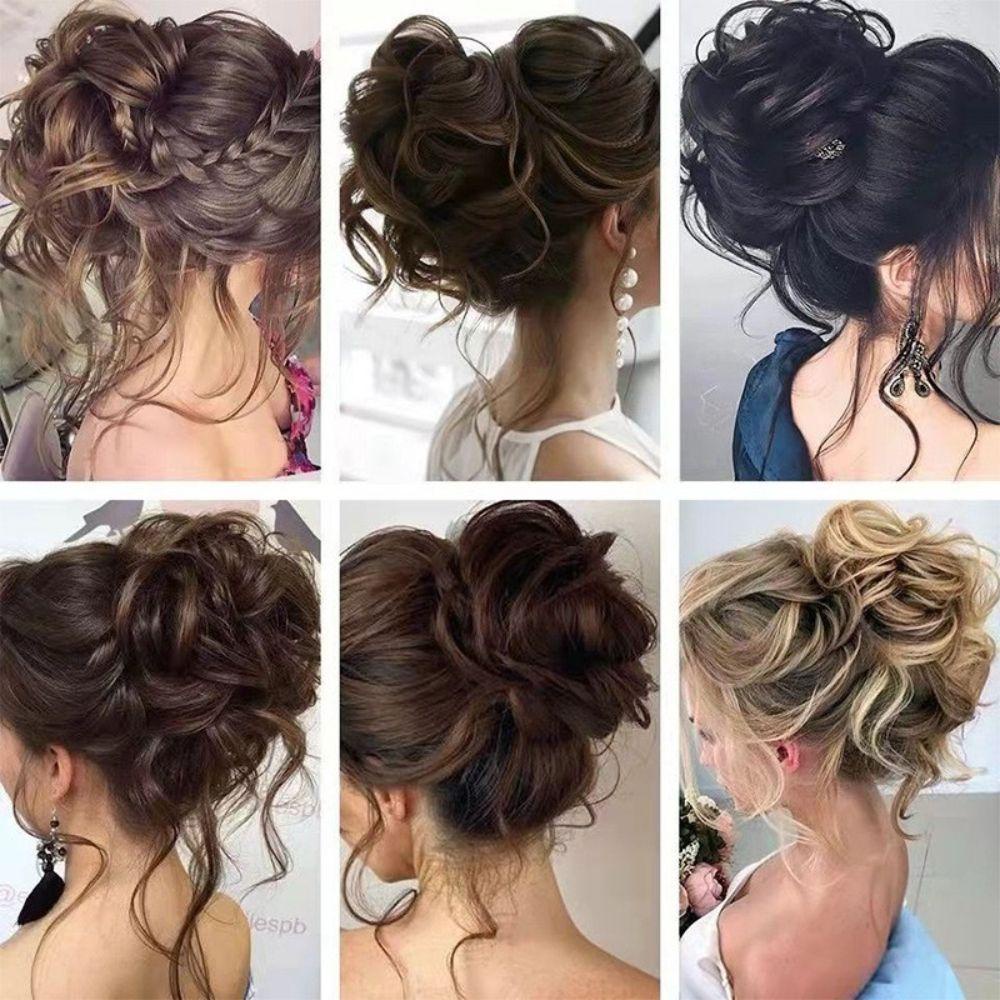 TWINKLE Tóc Giả Dày Tăng Chiều Cao Bằng Sợi Tổng Hợp Thời Trang Cho Nữ