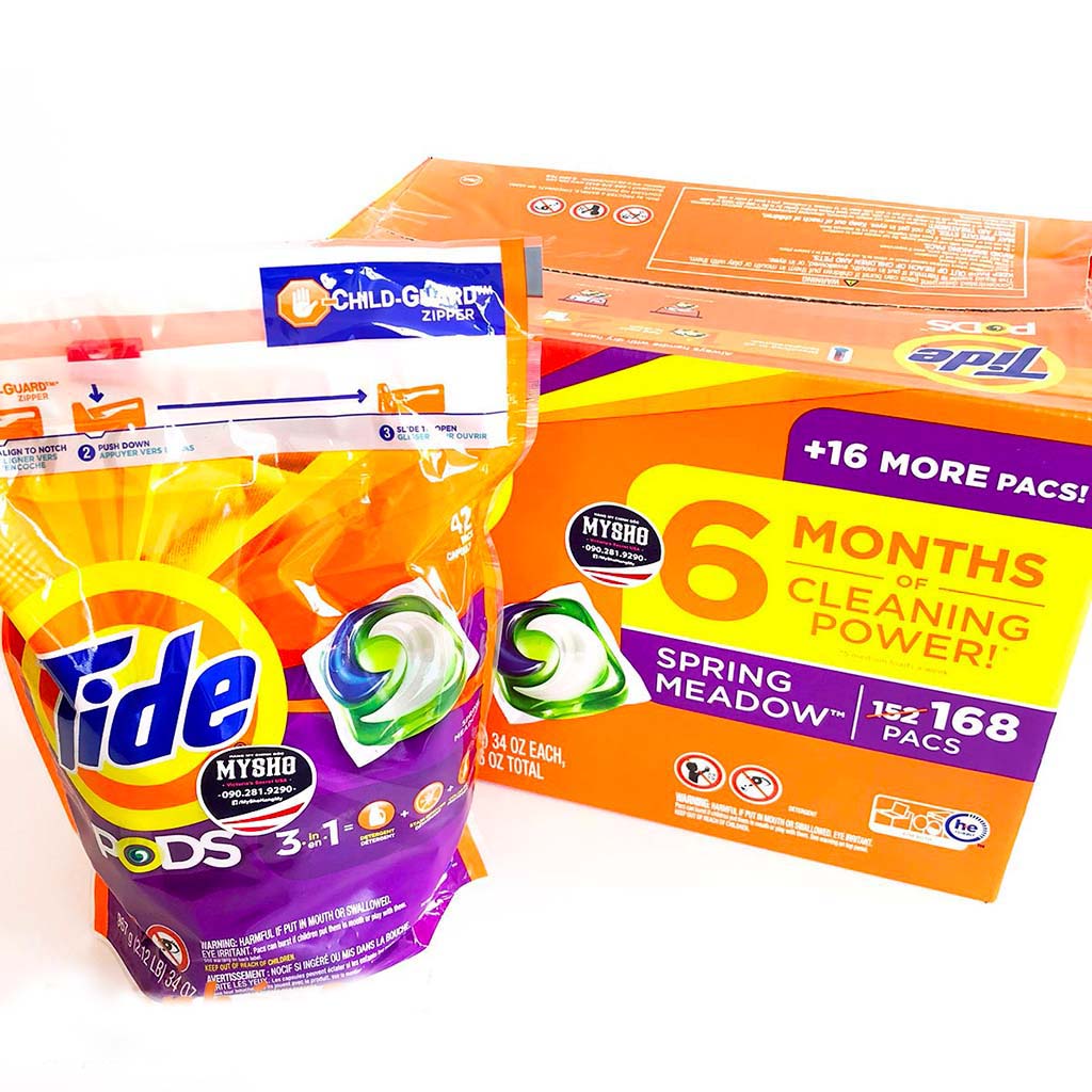Viên giặt Tide Pods Mỹ - Thùng 4 bịch 168 viên | Nguyên Hương Store