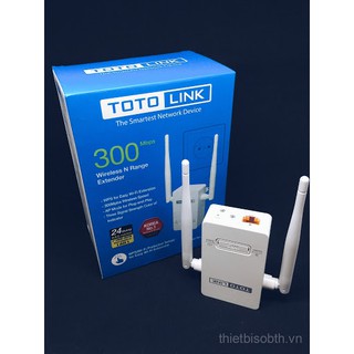 Kích Sóng Wifi Repeater 300Mbps Totolink Ex200 - Hàng chính hãng - Dễ sử dụng -sóng khỏe -ổn định
