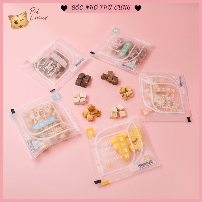 Thức ăn sấy khô cho chó mèo (gói 5g)