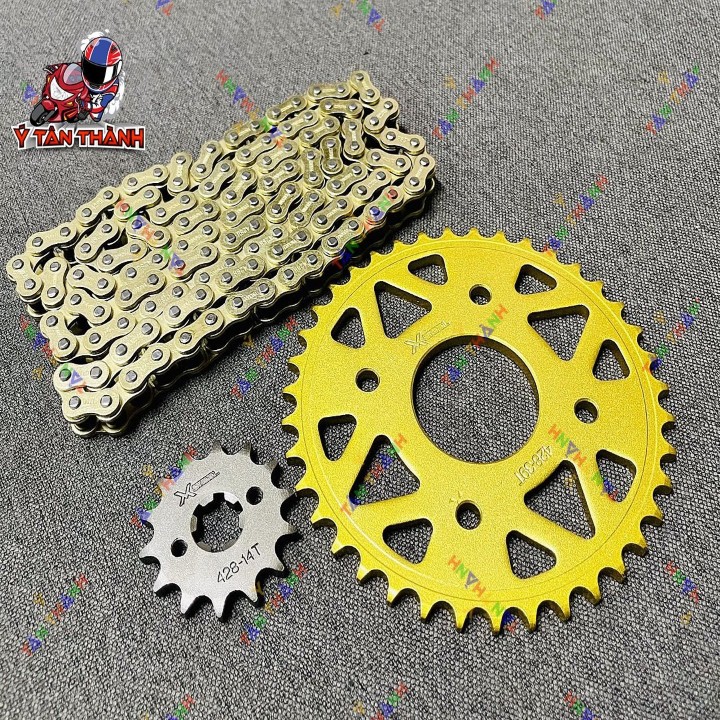 nhông sên đĩa x1r raider satria vàng 0574