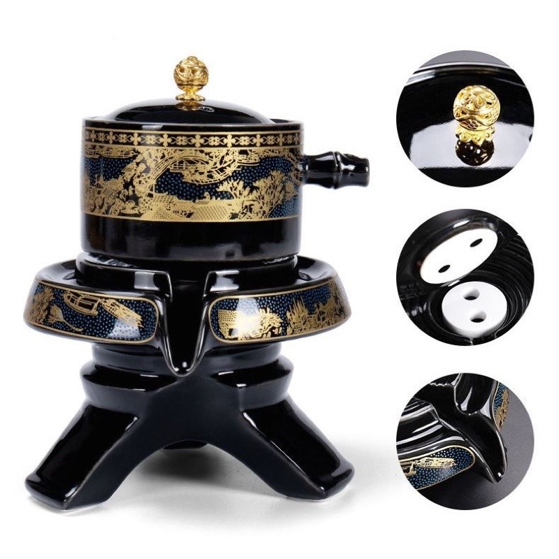 Bộ Ấm Chén Pha Trà Cối Xay 15 SM005 Cảnh Trấn Thanh Di