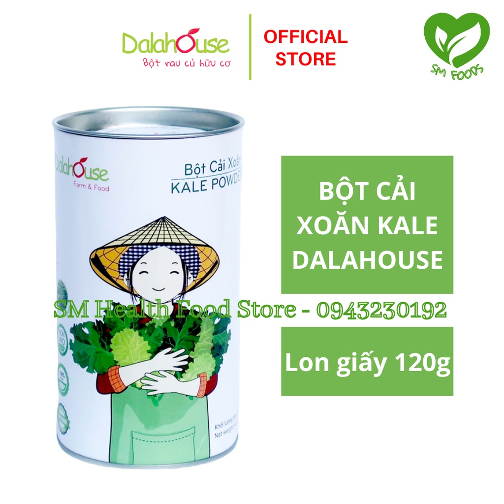 Bột Cải Xoăn Kale Hữu Cơ Dalahouse 50g / 120g