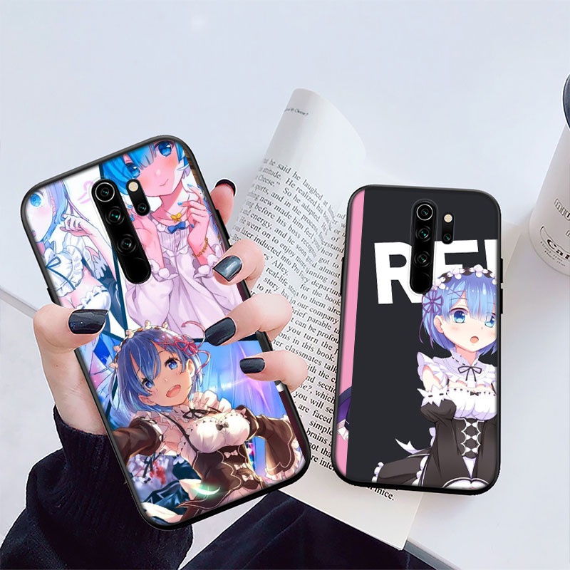 Ốp điện thoại in hình anime Re Zero Ram Rem cho Xiaomi Redmi Note 8 7 Pro 10X 9A 8T 8A 8 7 UOL14