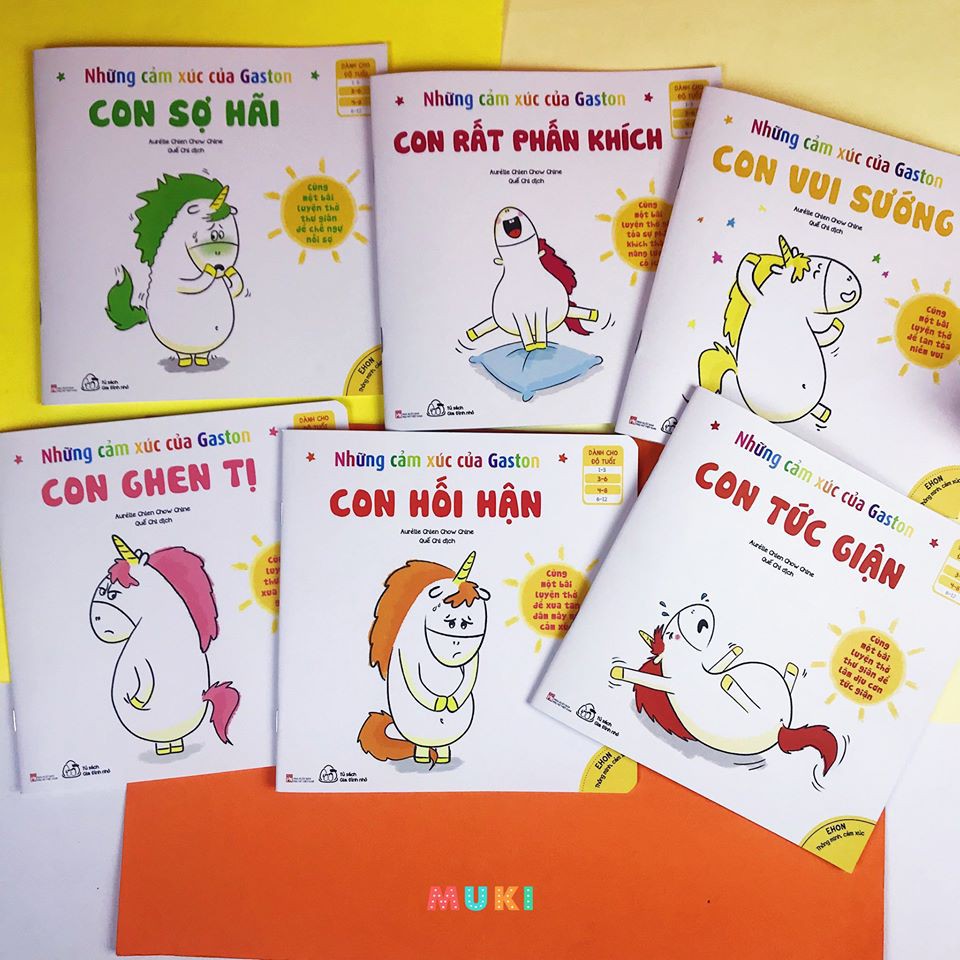 Sách - Ehon Những Cảm Xúc Của Gaston - Bộ 6 cuốn ( có lẻ)