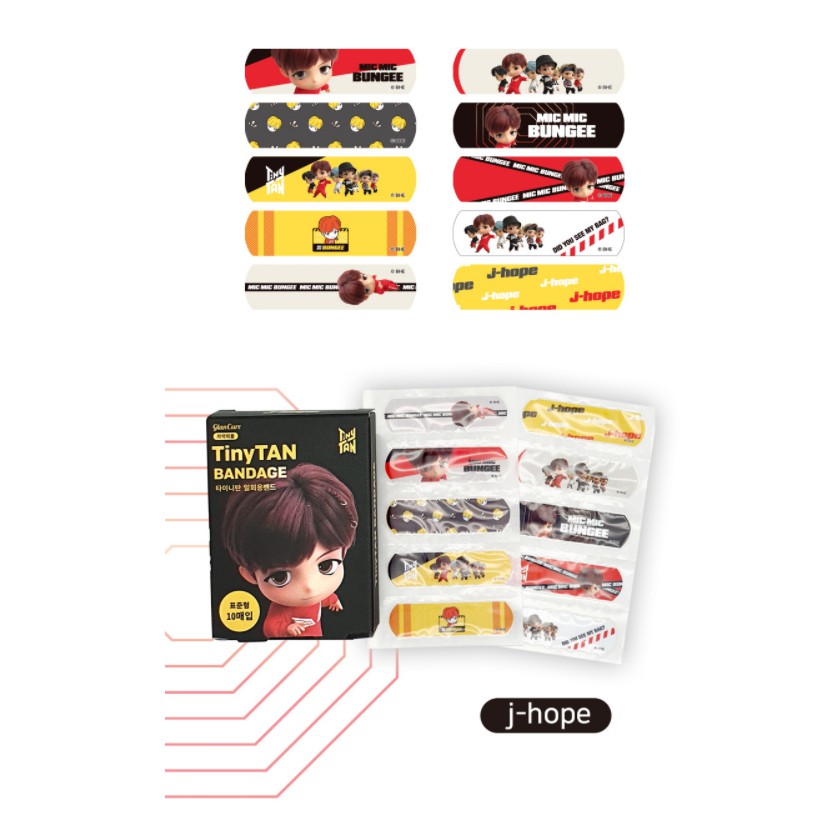 10 tấm băng cá nhân chính hãng của bts tinytan