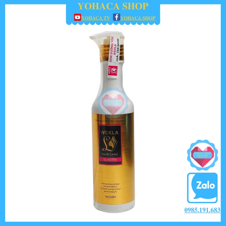 Kem tạo kiểu dưỡng tóc Wekla Elastin Hair Care 248ml