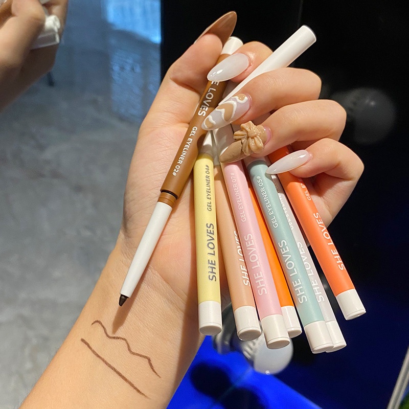 [Hàng mới về] Bút kẻ mắt SHE LOVES màu sắc thời trang siêu mịn chống thấm nước lâu trôi không nhòe