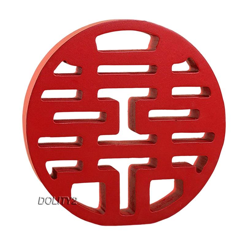 [Dolity2] Đồ Trang Trí Bàn Hạnh Phúc Đám Cưới Bằng Gỗ Phong Cách Trung Hoa