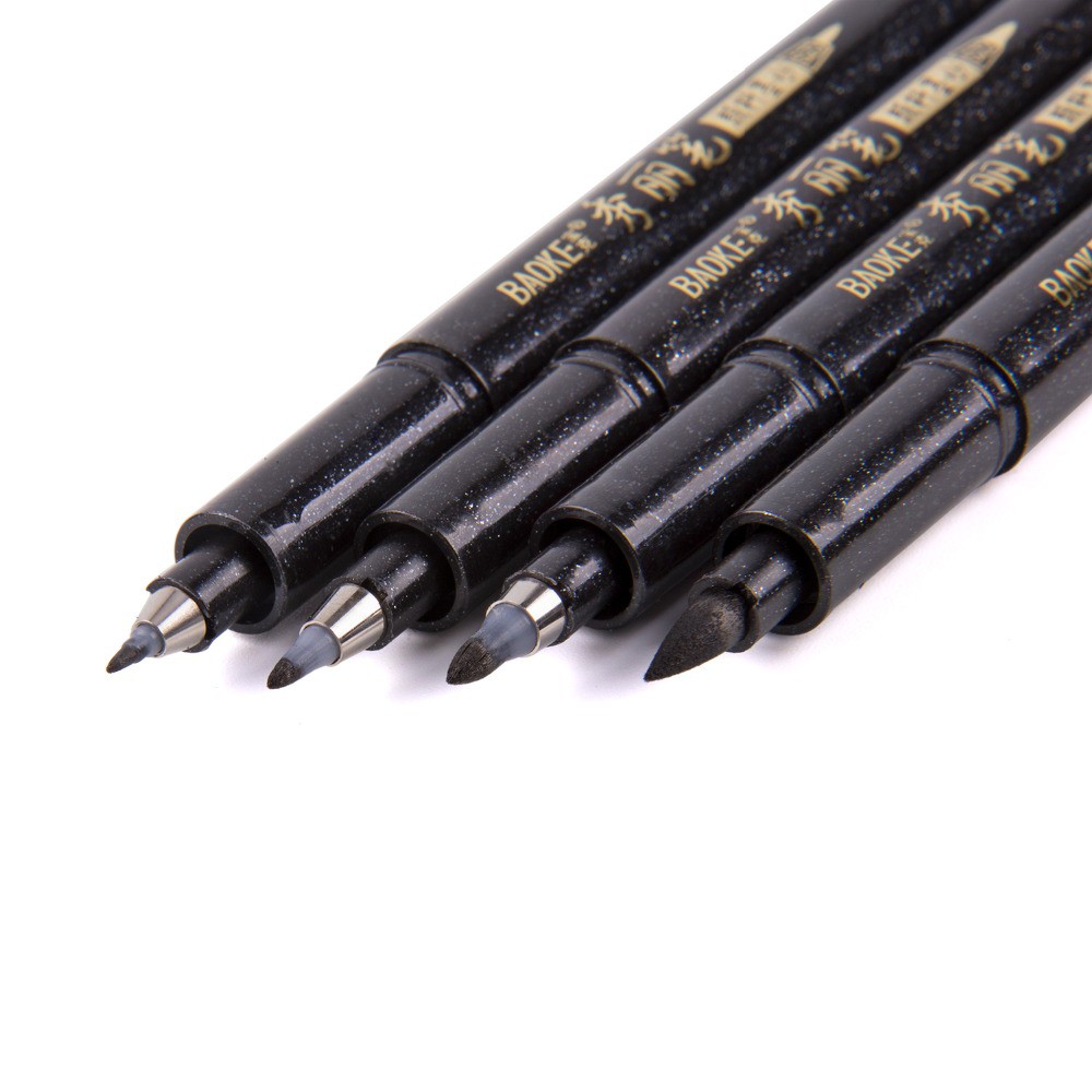 Bộ 1/4 cây bút mực đen chuyên dụng cho viết thư pháp