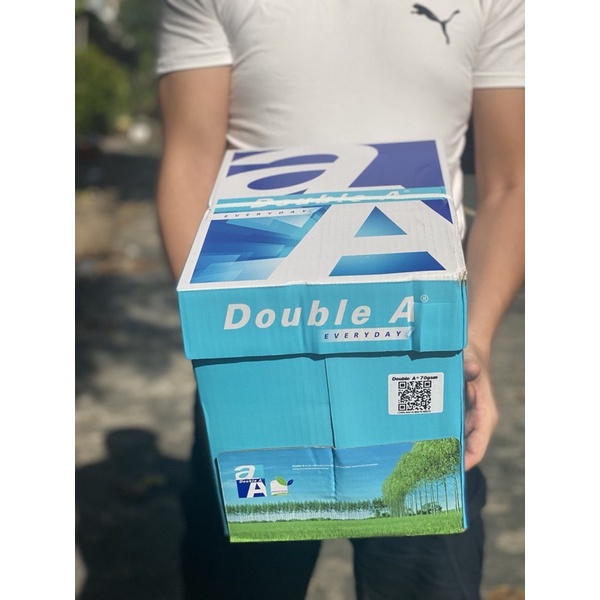 1 Thùng Giấy A4 Double A 70gsm (5 Ream)