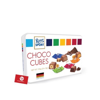 KẸO SOCOLA CHOCO CUBES RITTER SPORT HỘP THIẾC 192G