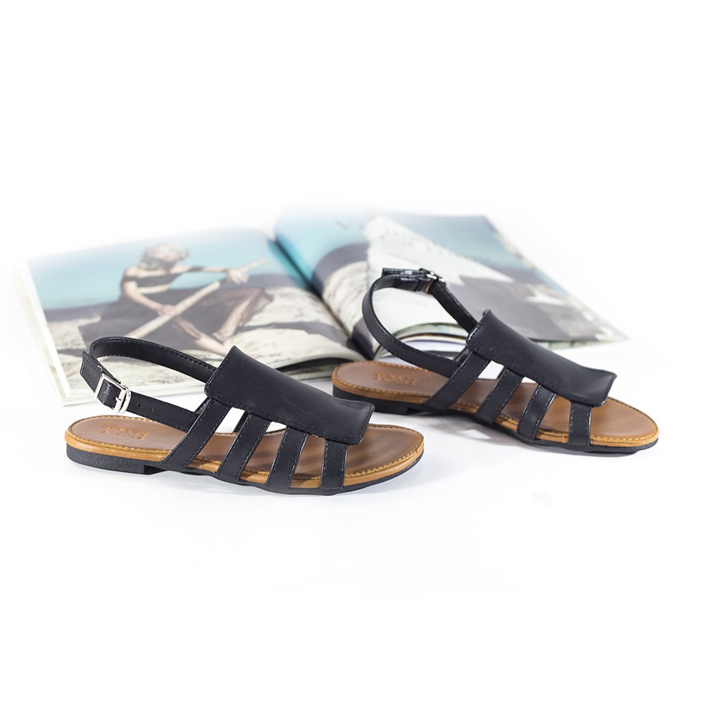 {FREESHIP} Giày sandal nữ đế bằng Yomi sáng tạo