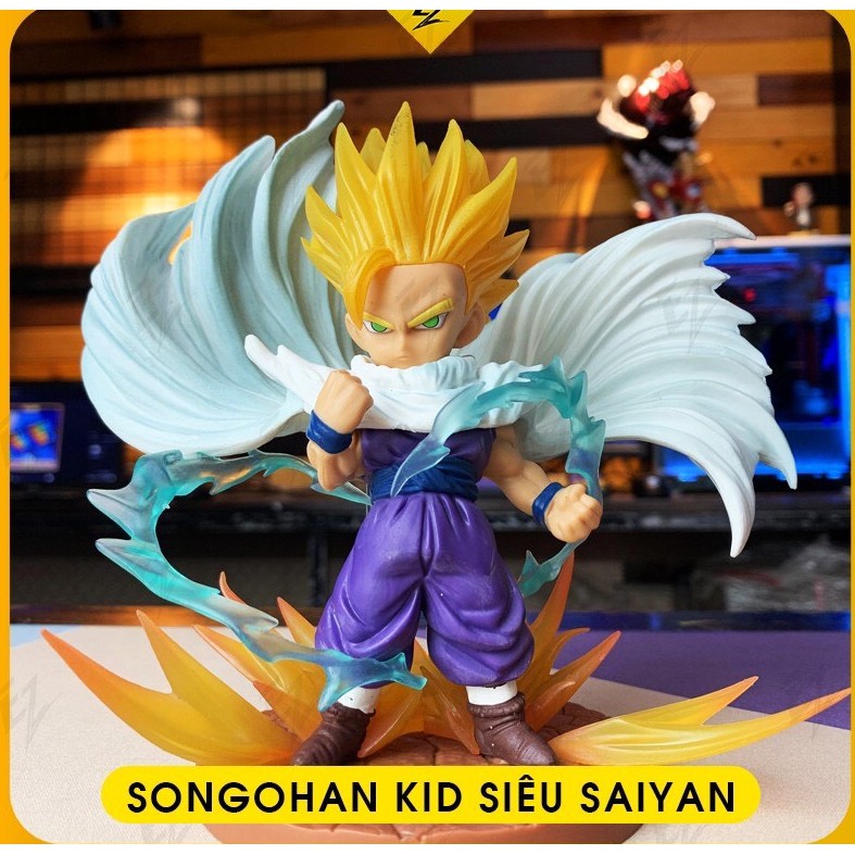(Hết hàng) Mô hình Dragon Ball - Nhân Vật Songohan Kid siêu Saiya 16cm