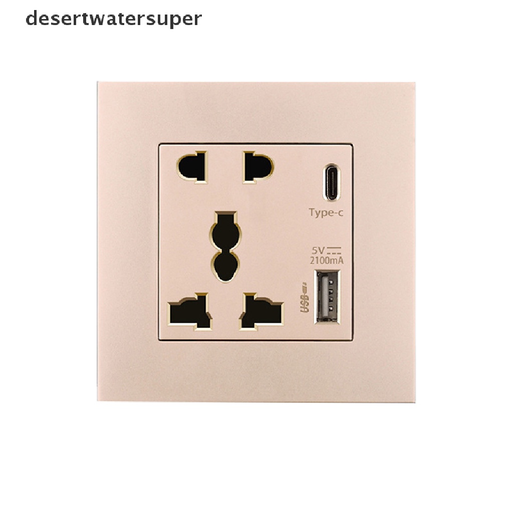 Ổ Cắm Điện USB 2100MA 13A Giao Diện UK Type C