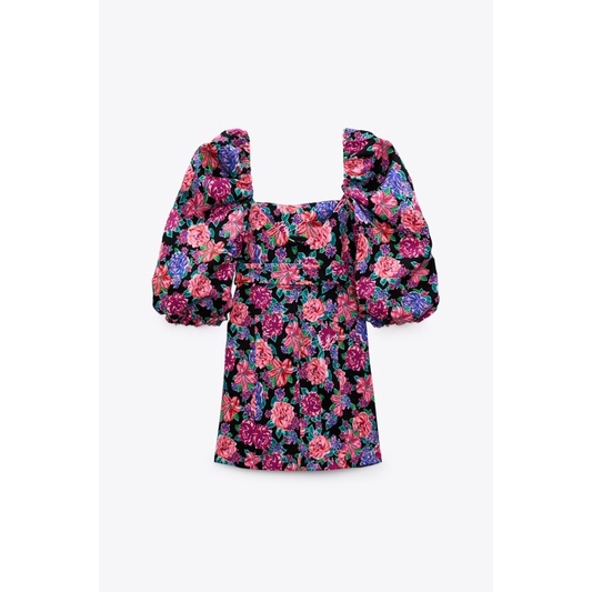 Váy hoa kèm belt ZARA AUTH Size XS