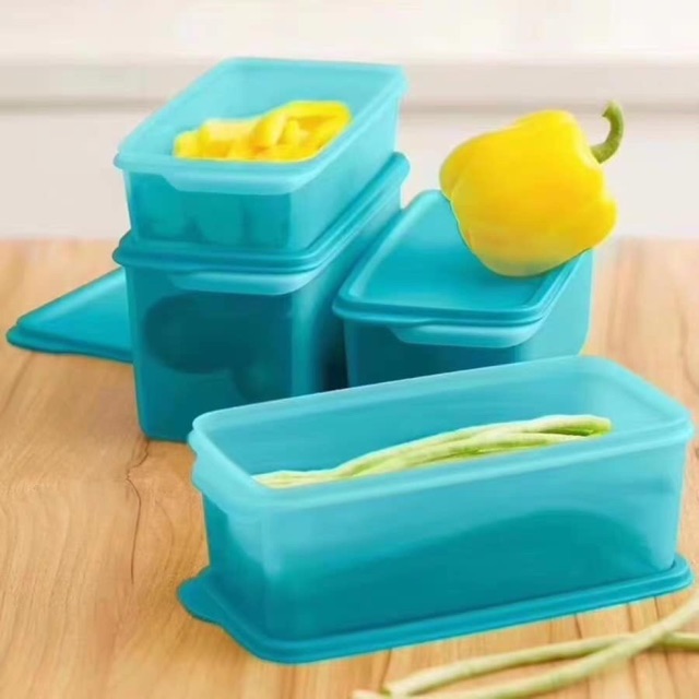 Set 4 hộp tupperware để rau củ