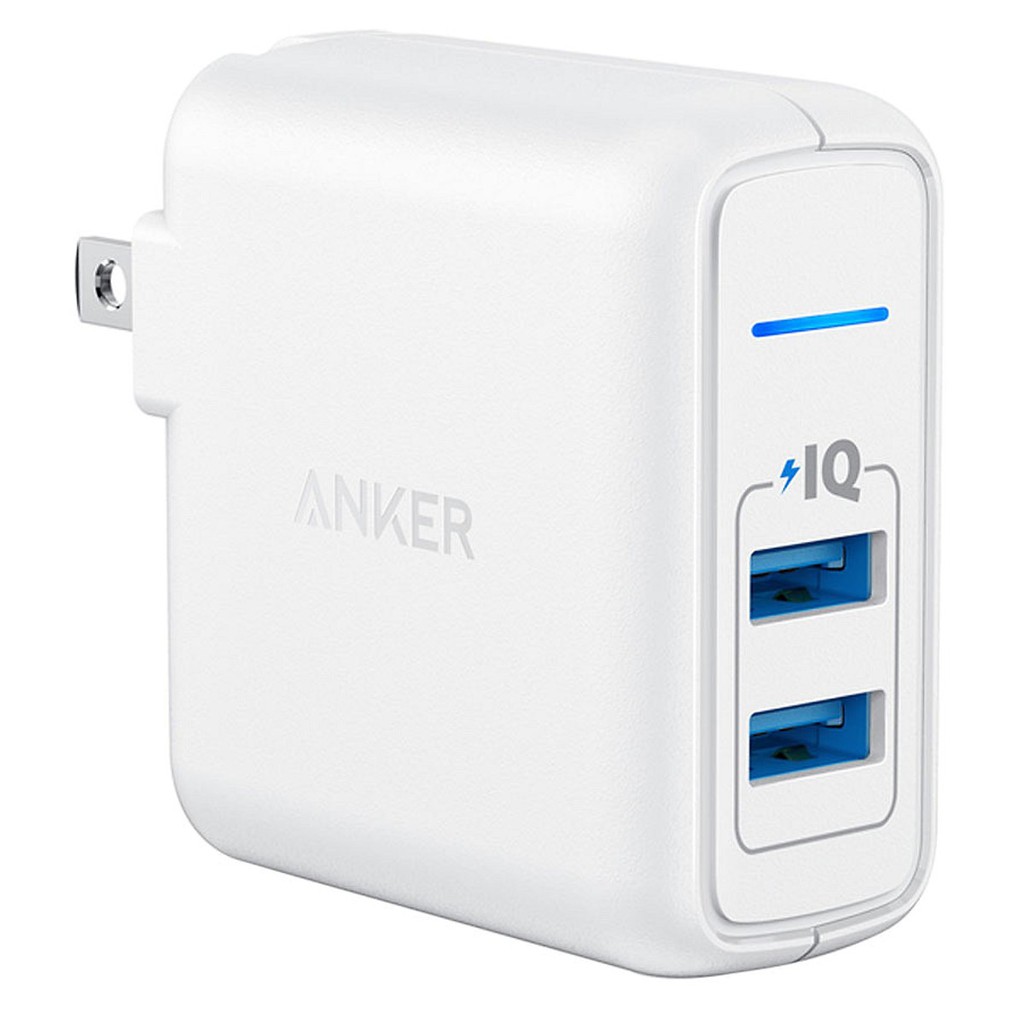 Adapter Sạc 2 Cổng Anker PowerPort II 24W A2023