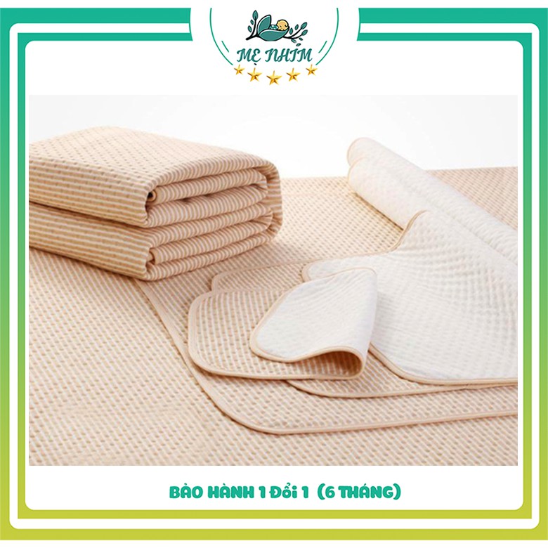 Lót chống thấm cho bé ORGANIC 60x100cm, 50x70cm, 30x45cm 100% COTTON hữu cơ tự nhiên shop mẹ nhím