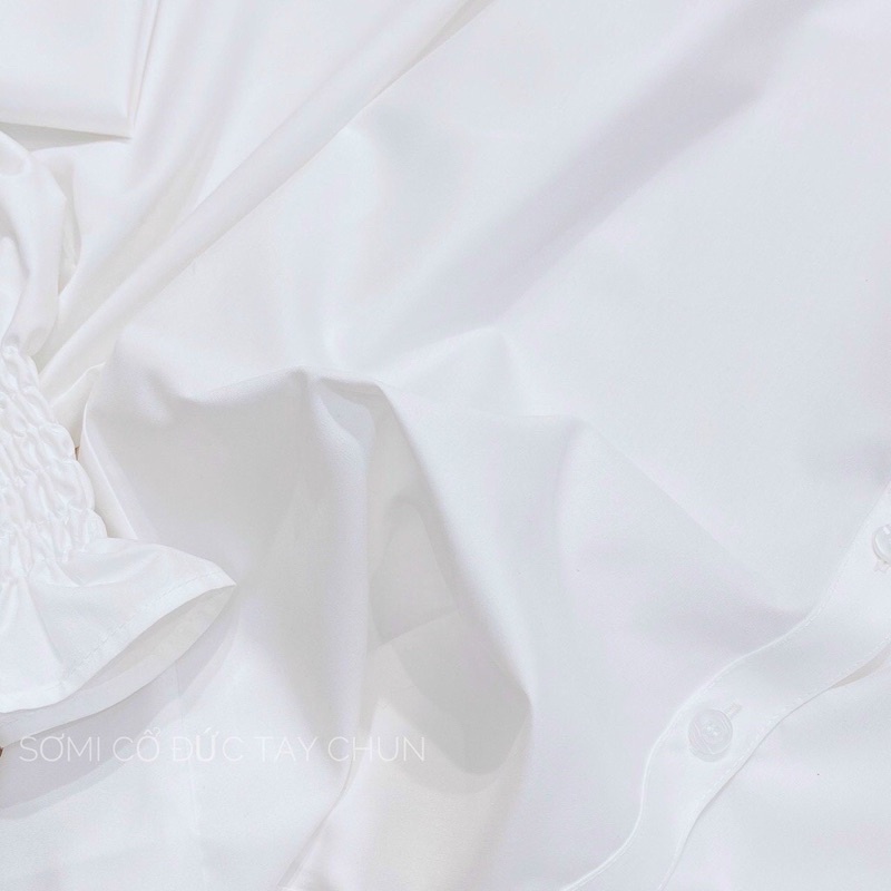 Áo Sơmi Trắng Tay Chun Cổ Đức Siêu Xinh, Áo Sơmi Nữ Có Ảnh Thật | BigBuy360 - bigbuy360.vn