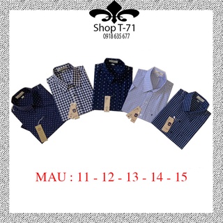 Thời trang nam-áo sơ mi tay ngắn-sơ mi trung niên phom rộng-52 - 58kg-t71shop