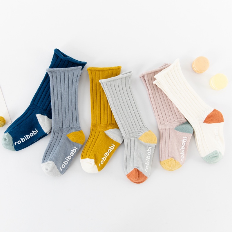 Vớ cotton mềm co giãn chống trượt cho bé sơ sinh từ 0-1 tuổi