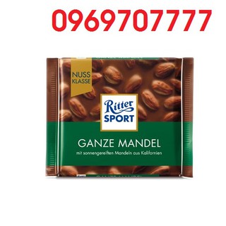 Socola Sữa Nhân Hạnh Nhân Ritter Sport Whole Almonds 100g