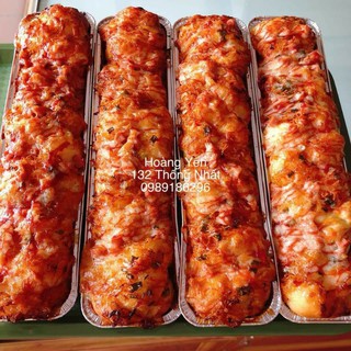 Khay đế bạc nhôm dài 7x30cm làm bánh pizza (Giá 125 cái)