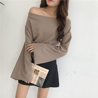 (SẴN ĐEN) Áo thun trễ vai