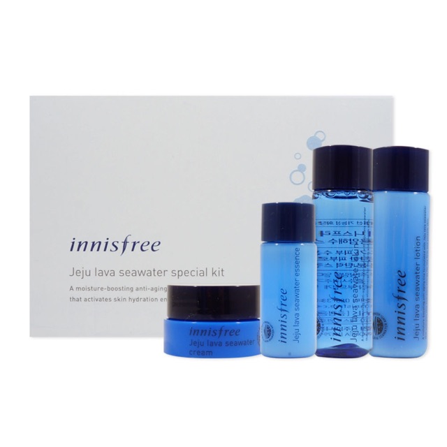 SET DƯỠNG DA NƯỚC BIỂN SÂU LỌC QUA NHAM THẠCH-INNISFREE JEJU LAVA SEAWATER SPECIAL KIT