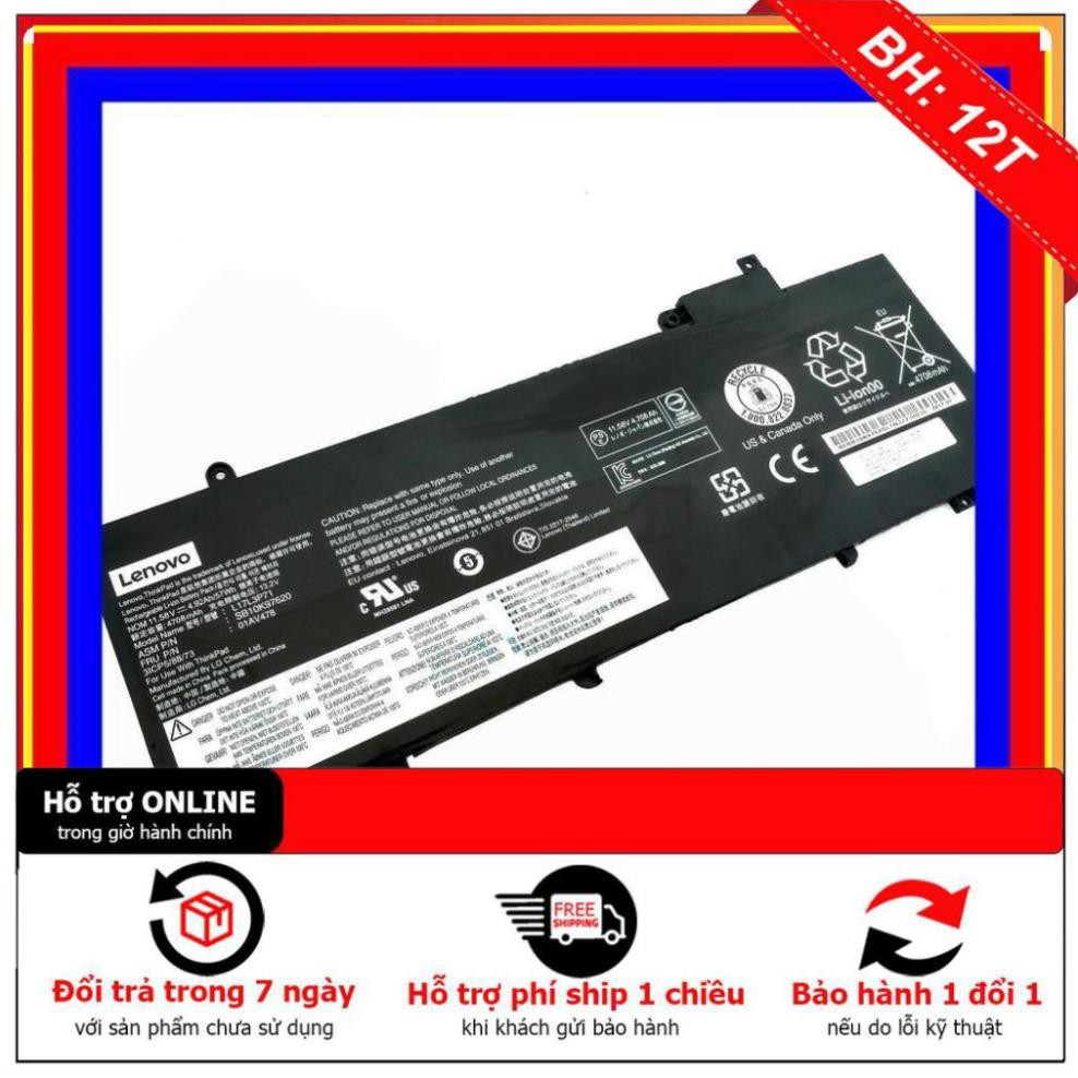 [BH 12TH] PIN ZIN - Pin laptop Lenovo ThinkPad T480s 20L7 20L8 L17L3P71 L17L3P71 SB10K97620 chính hãng