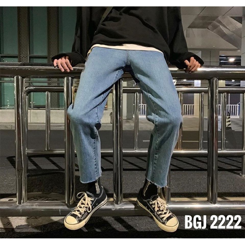 Quần JEAN Nam HÀN QUỐC quần baggy jeans mã 2222 Kun Shop