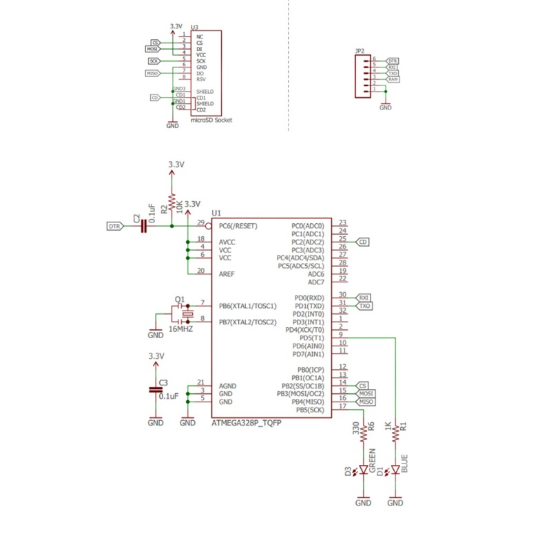 Thiết Bị Ghi Dữ Liệu Nguồn Mở 3.3-12V