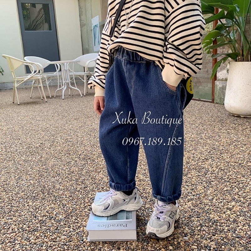 Quần Jeans Cao Cấp Bé Trai - Lót lông dày ấm Ảnh Thật]