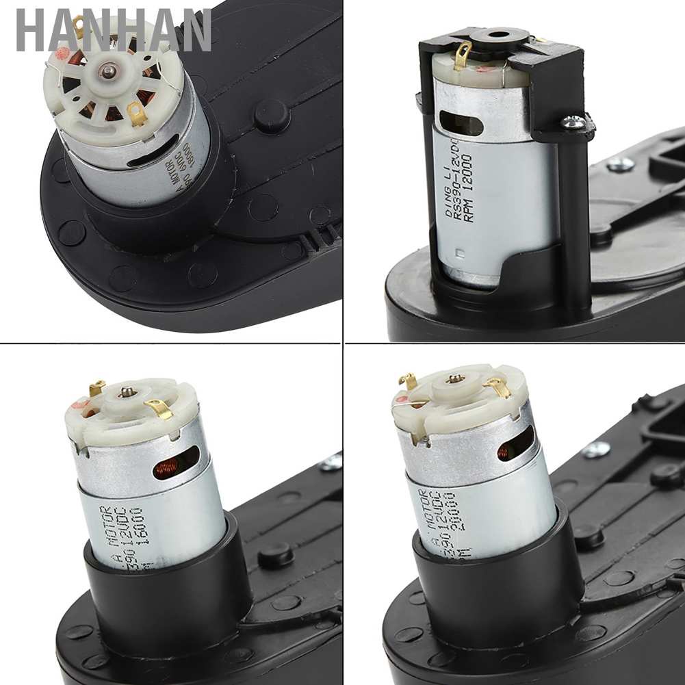 HANHAN RS390 Electric Motor Gearbox 6V/12V 12000-20000RPM for Kids Car Toy