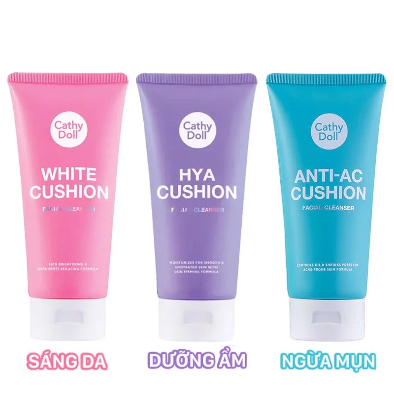 Sữa Rửa Mặt Tạo Bọt Giúp Làm Sạch Sâu Cathy Doll Cushion Facial Foam Cleanser 120ml