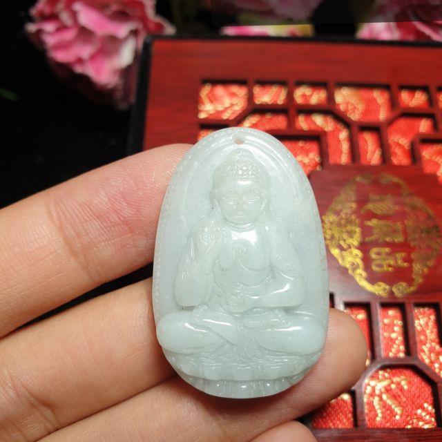 Phật đeo cổ phỉ thúy cỡ nhỏ