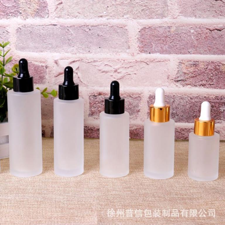 Lọ Chiết Serum ❤ SIÊU RẺ ❤ [20ml,30ml,50ml] Lọ chiết tinh dầu Thủy tinh mờ Vai ngang đựng serum , phụ kiện du lịch