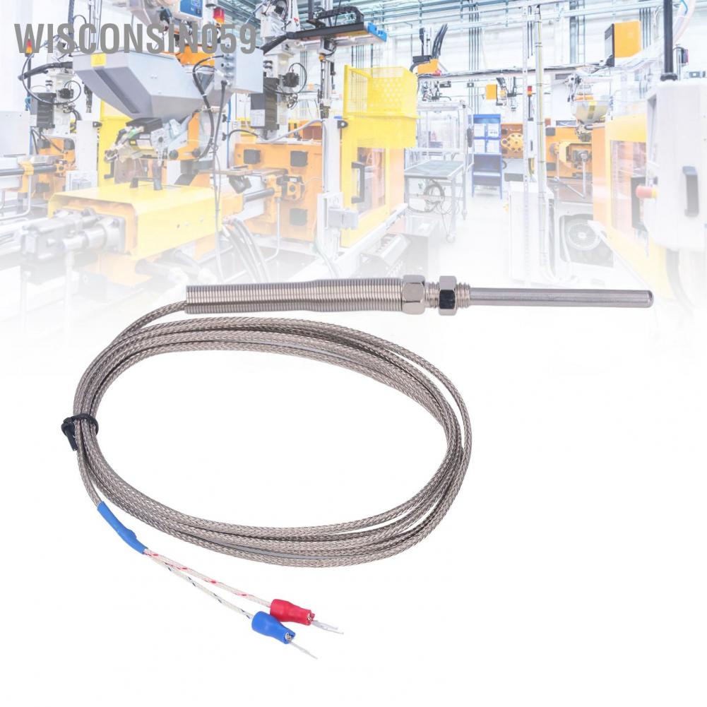 Wisconsin059 Thermocouple K Type Temperature Sensor 50mm Probe 0‑400℃ Accessory for Measurement